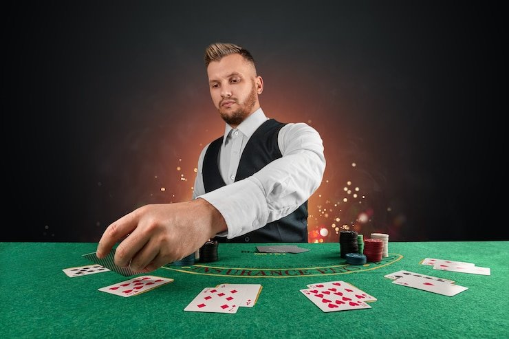 Studio dealer langsung dengan multi-kamera di bet2slot